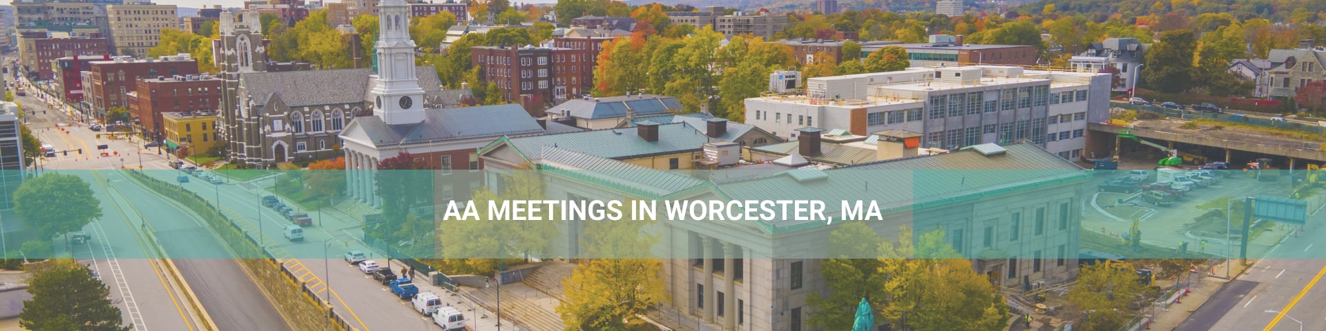 Old Worcester District Court aerial view.