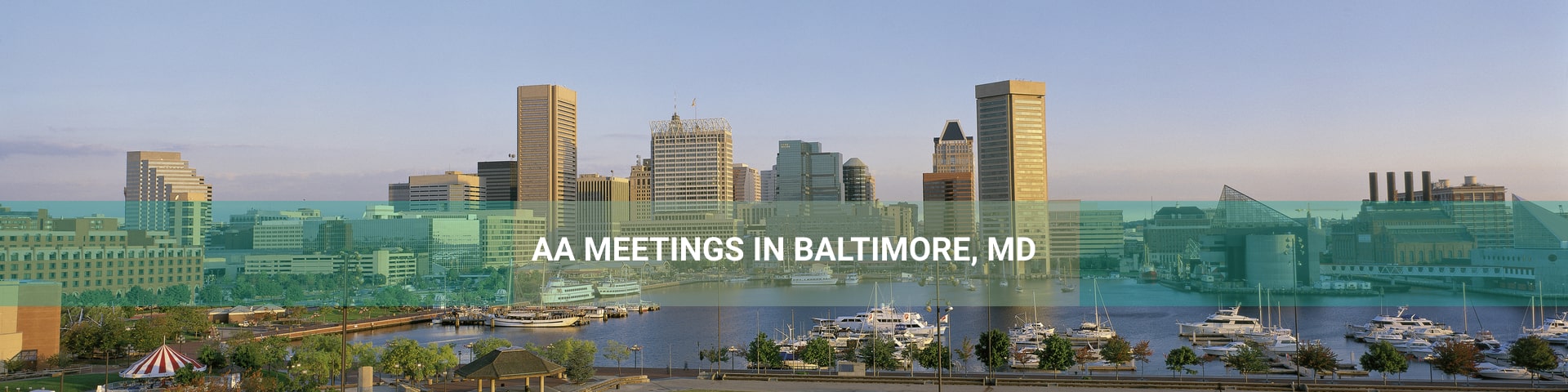 Baltimore, Maryland city panorama.