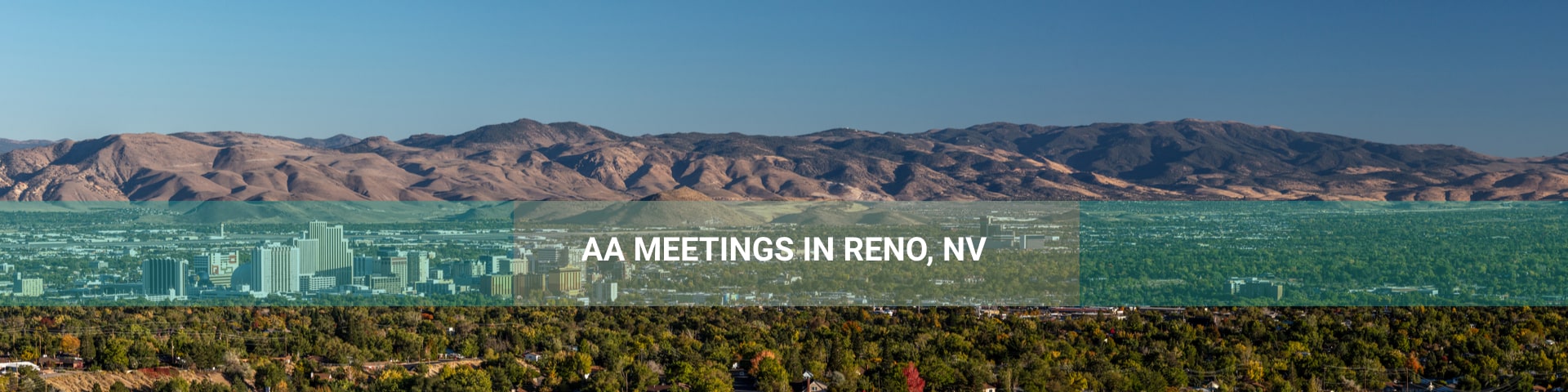 Panoramic view of Reno, Nevada