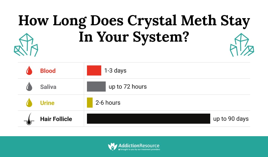 How Long Does Meth Stay In Your System Hair Urine Saliva And Blood