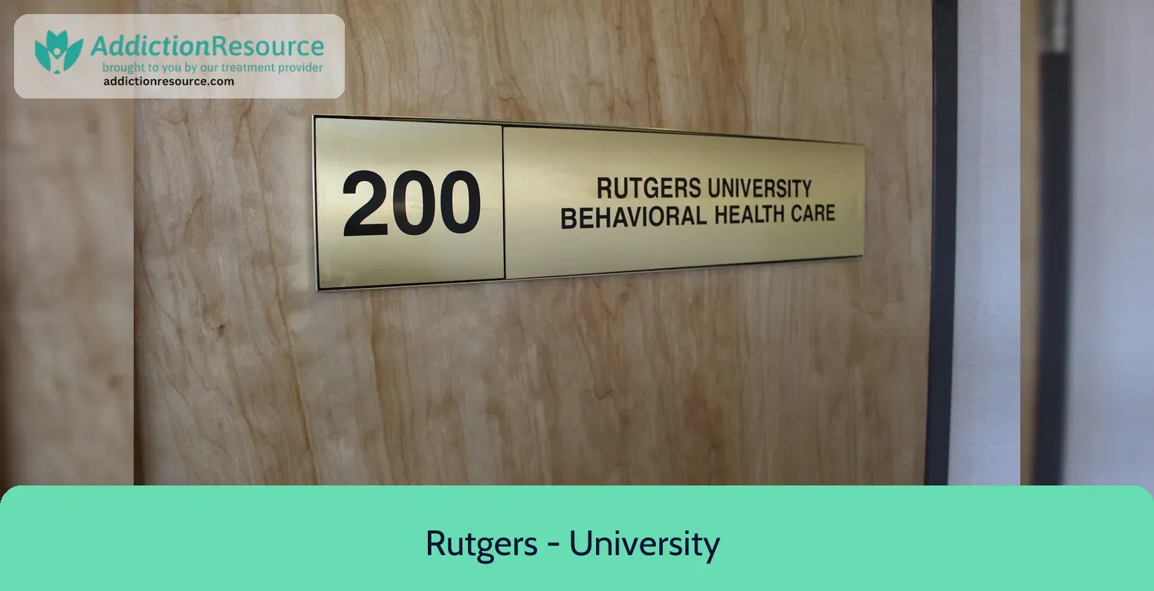 Rutgers – University Behavioral Health Care – Edison, New Jersey